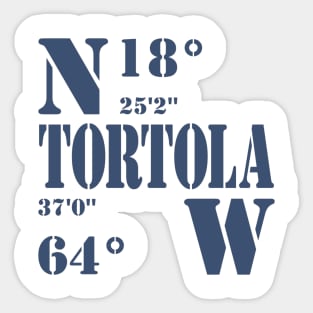 Tortola Sticker